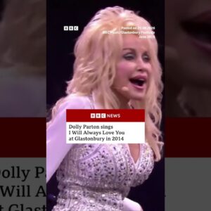 Dolly Parton sings I Will Always Love You at Glastonbury in 2014. #DollyParton #BBCNews