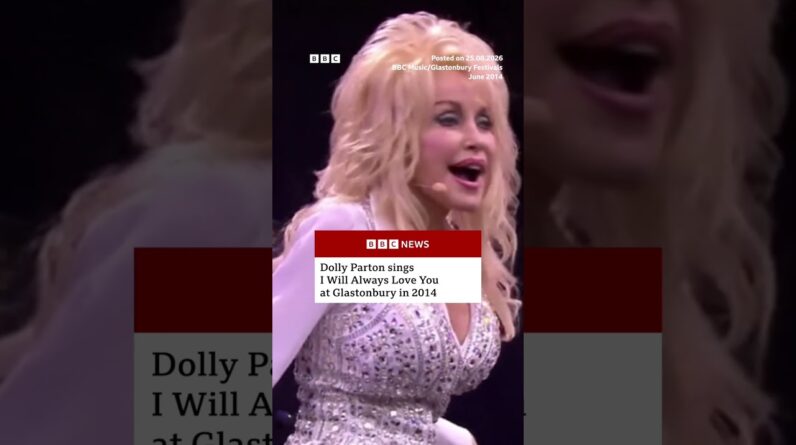Dolly Parton sings I Will Always Love You at Glastonbury in 2014. #DollyParton #BBCNews