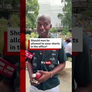 Is it acceptable for men to wear shorts to work in hot weather? #BBCNews