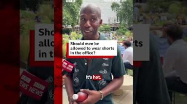 Is it acceptable for men to wear shorts to work in hot weather? #BBCNews