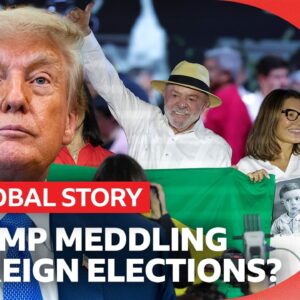 Is Trump trying to influence foreign elections? | BBC News