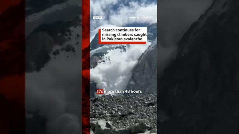 Search for missing climbers caught in Pakistan avalanche enters second day. #BBCNews