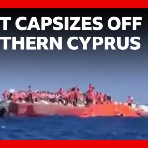 Seven killed and 23 missing after boat capsizes off northern Cyprus | BBC News