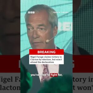 Reform UK officials have claimed there was a “credible threat" against Farage at the count. #BBCNews