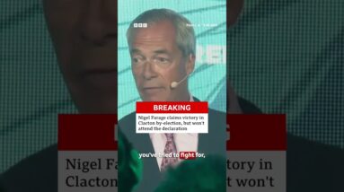 Reform UK officials have claimed there was a “credible threat" against Farage at the count. #BBCNews