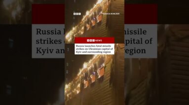 Russia launches fatal missile strikes on Ukrainian capital of Kyiv and surrounding region. #BBCNews
