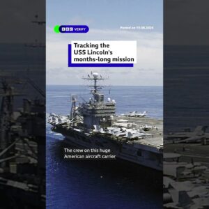 Tracking USS Abraham Lincoln's months-long mission as concerns about conditions grow. #BBCNews