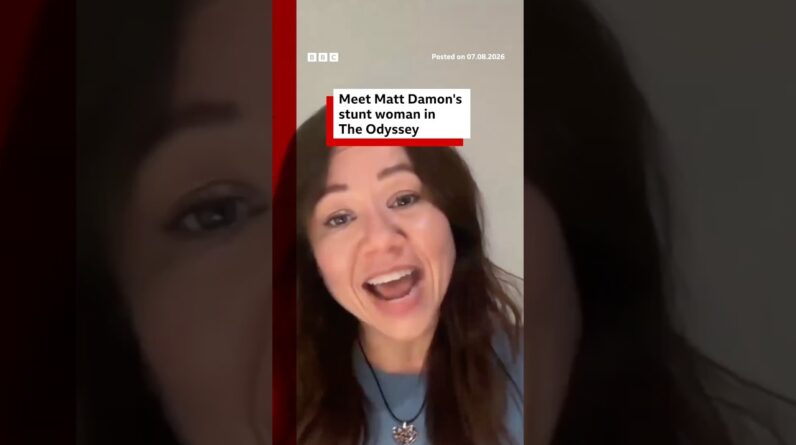 Meet The Odyssey's stunt woman for Matt Damon. #BBCNews