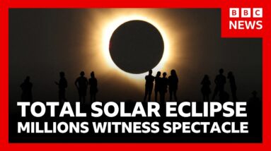 Millions across Europe witness spectacular solar eclipse | BBC News