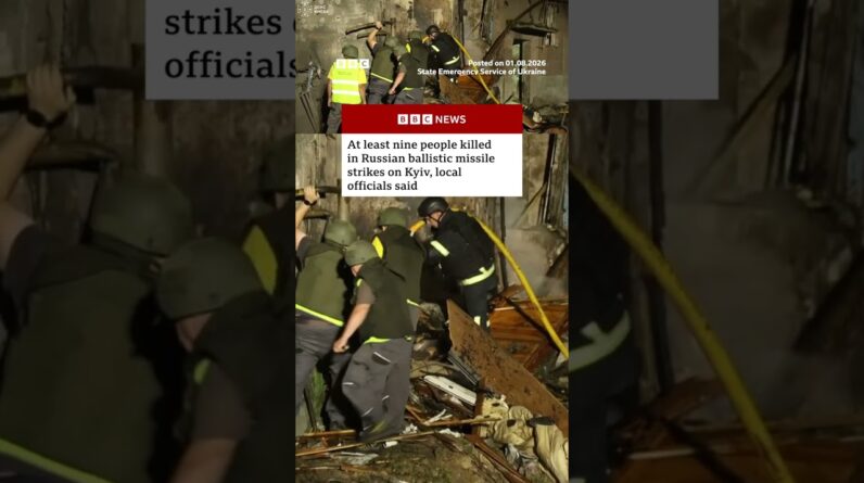 Russian strikes on Kyiv kill at least nine, Ukraine officials say. #Ukraine #Russia #BBCNews