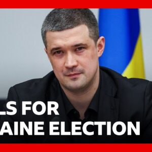 Sacked Ukraine defence minister Mykhailo Fedorov calls for presidential election | BBC News