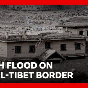 Hundreds missing after deadly flash flood on Nepal-Tibet border | BBC News