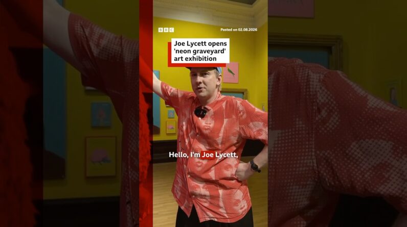 Comedian Joe Lycett opens art exhibition of things no longer with us. #Art #BBCNews