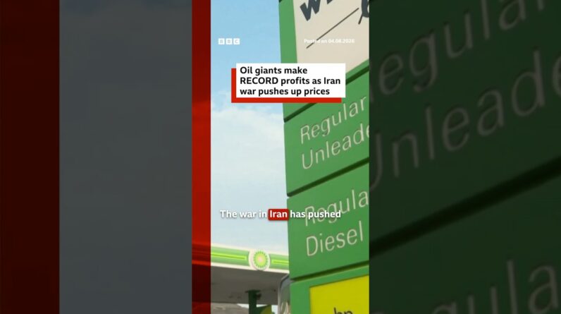 Oil giants make record profits as Iran war pushes up prices. #BBCNews