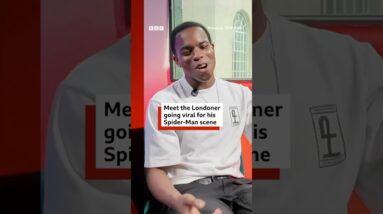 Meet the Londoner going viral for his Spider-Man scene. #SpiderManBrandNewDay #BBCNews