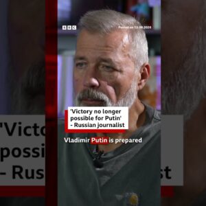 'Victory no longer possible for Putin’, Russian journalist says. #Putin #Russia #Ukraine  #BBCNews