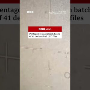 Pentagon releases a fresh batch of declassified UFO files. #BBCNews