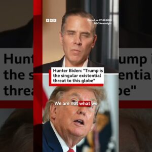Hunter Biden: "Trump is the singular existential threat to this globe”. #BBCNews