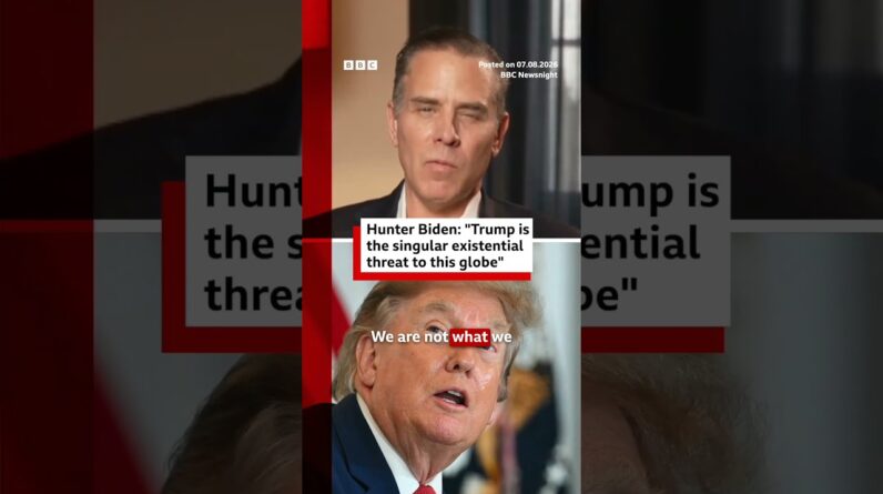 Hunter Biden: "Trump is the singular existential threat to this globe”. #BBCNews