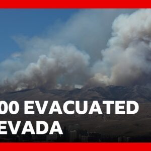 Nearly 90,000 told to evacuate as wildfire approaches Reno, Nevada | BBC News