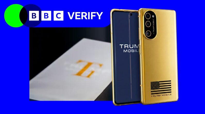 Trump Mobile promoted a 'Made in the USA' phone - but the details kept changing | BBC News