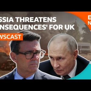 Russia threatens UK over Ukraine war drones | BBC Newscast