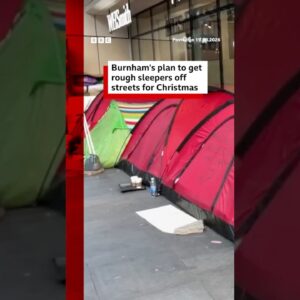 Andy Burnham unveils plan to get rough sleepers off streets in time for Christmas. #BBCNews
