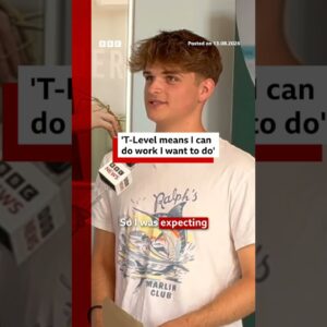 'T-Level means I can do work I want to do'. #ResultsDay #BBCNews