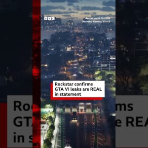 Rockstar confirms GTA VI leaks are REAL in statement. #GTA6 #RockstarGames #GTA6Leaks #BBCNews