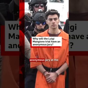 The jury in the trial of Luigi Mangione will remain anonymous. #BBCNews