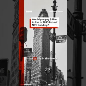 How much would you pay to live in this iconic New York City building? #FlatironBuilding #BBCNews