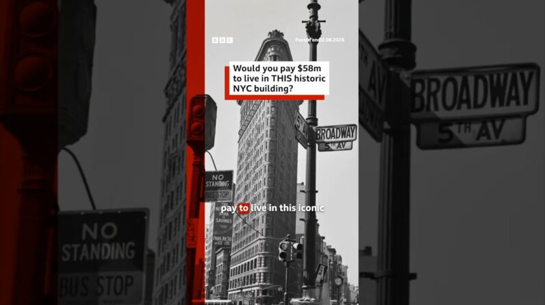 How much would you pay to live in this iconic New York City building? #FlatironBuilding #BBCNews