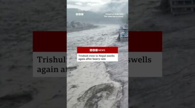 Trishuli river in Nepal swells again after heavy rain. #BBCNews
