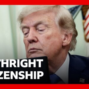 Trump again targets US birthright citizenship | BBC News