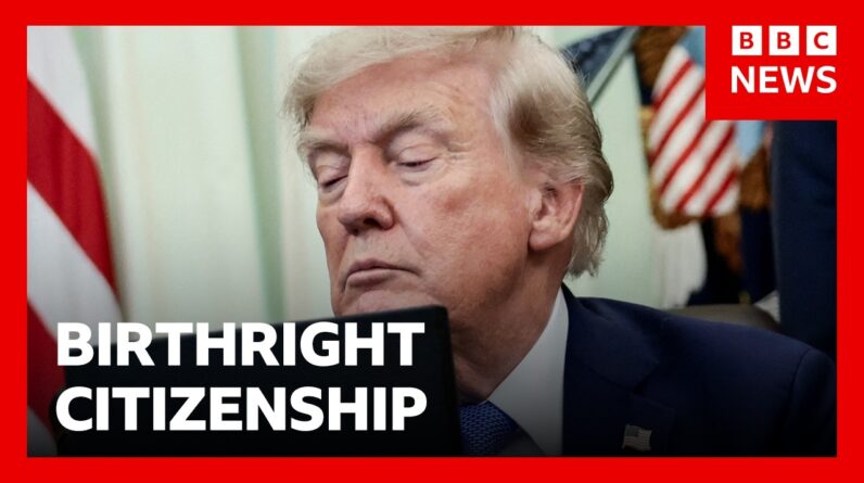 Trump again targets US birthright citizenship | BBC News