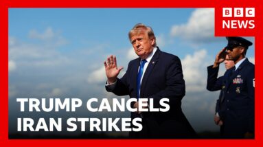 Trump cancels Iran strikes subject to deal being made 'rapidly' | BBC News