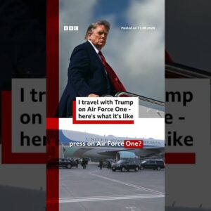 Trump secretly swapped planes due to Iranian threat. #BBCNews