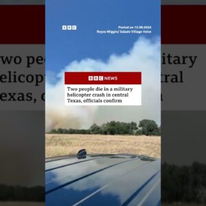 Two dead after military helicopter crashes in Texas. #Texas #BBCNews