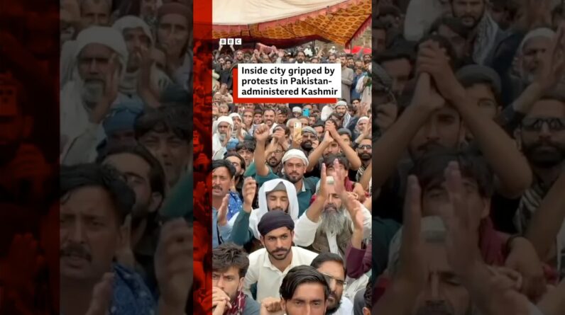 Inside the city gripped by deadly protests in Pakistan-administered Kashmir. #BBCNews