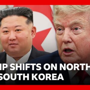 Trump calls North Korea 'unthreatening' after reducing military drills with South Korea | BBC News