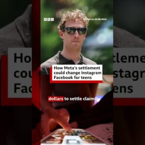 Meta has agreed to pay up to $18bn to settle claims that its platforms harmed children. #BBCNews