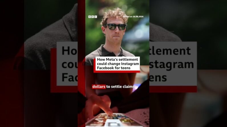 Meta has agreed to pay up to $18bn to settle claims that its platforms harmed children. #BBCNews