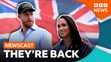 Why are Prince Harry and Meghan back in the UK? | BBC Newscast