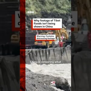 Why footage of Tibet floods isn't being shown in China. #BBCNews