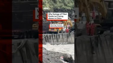 Why footage of Tibet floods isn't being shown in China. #BBCNews