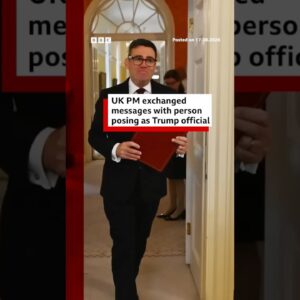UK PM Andy Burnham exchanged messages with person posing as a White House official. #BBCNews