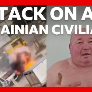 Why did Russia strike a Ukrainian vegetable seller with a drone? | BBC News