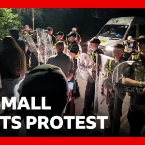 Anti-migrant protests leaves officers injured in Portsmouth, UK police say | BBC News