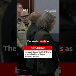 Jury in Tupac Shakur trial finds Duane 'Keffe D' Davis guilty of murder. #BBCNews