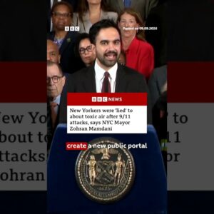 New Yorkers were “lied” to about toxic air quality after 9/11 attacks, says Zohran Mamdani. #BBCNews